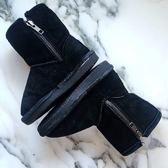 Bearpaw Emma Sherpa & Suede Youth Leather Boots Youth Size 7 - Picture 7 of 12